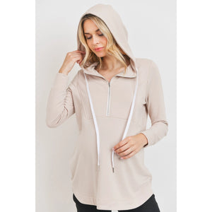 Heavy Brushed French Terry Maternity/Nursing Hoodie