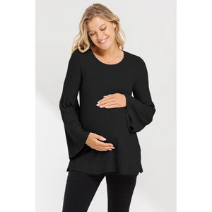 Bell Sleeve Maternity Knit Top