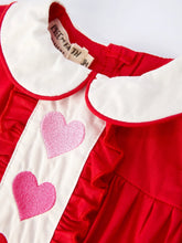 Load image into Gallery viewer, Preorder Red Ruffle Heart Romper - Copy