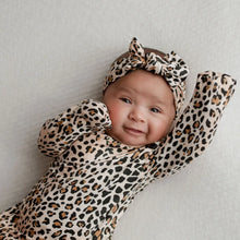 Load image into Gallery viewer, Baby Knotted Gown - Leopard
