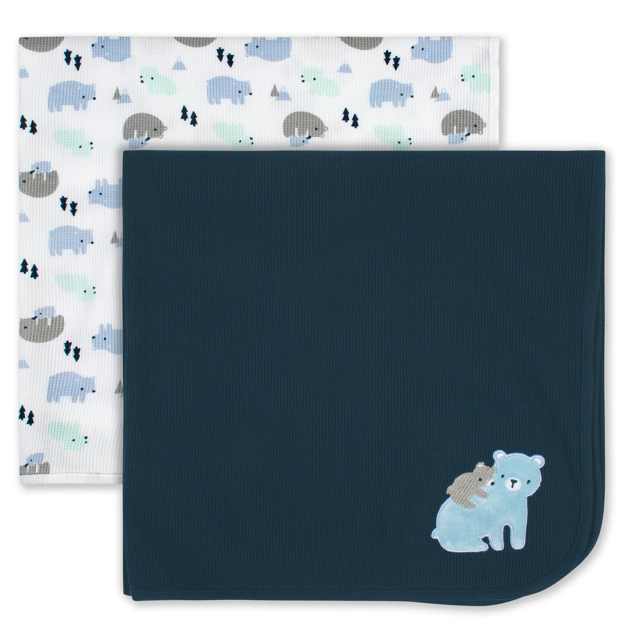Thermal Waffle Receiving Blankets - pack of 2 - Various Colours