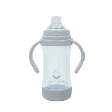 Load image into Gallery viewer, Sprout Ware® Glass Sip &amp; Straw Cup 5 Oz - Gray