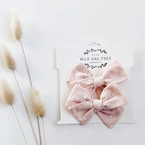 Swiss Dot Pigtail Bows 🇨🇦