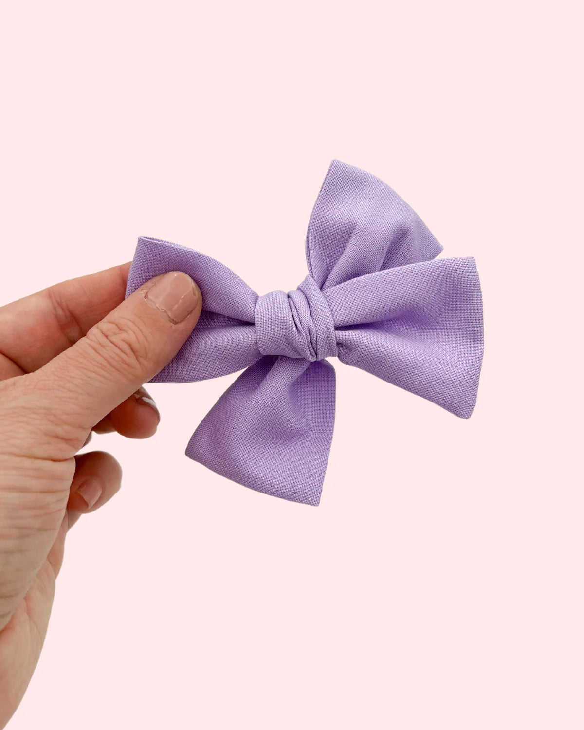 Hand Tied Bows & Headbands - Lavender