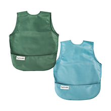 Load image into Gallery viewer, Tiny Twinkle Mess-proof Apron Bib 2 Pack