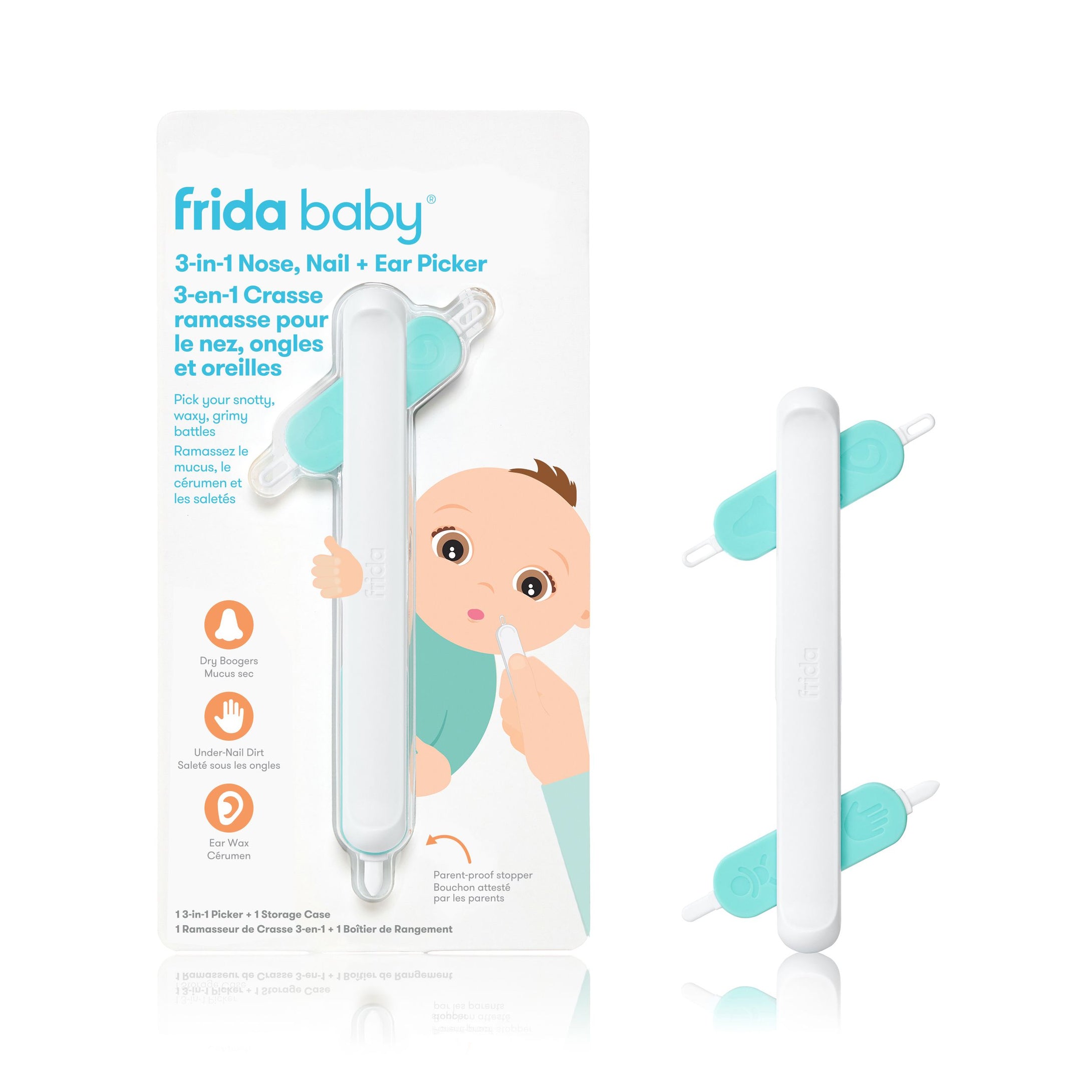 FridaBaby 3-in-1 Nose, Nail + Ear Picker 