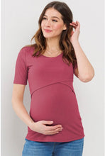 Load image into Gallery viewer, Berrice Double Layer Maternity &amp; Nursing Top