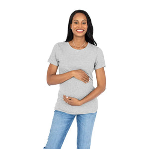 Kindred Bravely Ribbed Bamboo Maternity Crew Neck T-shirt