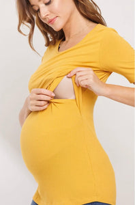 Berrice Double Layer Maternity & Nursing Top