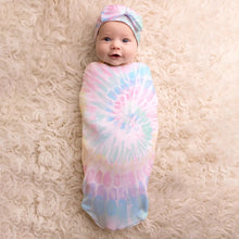 Load image into Gallery viewer, Cutie Cocoon &amp; Hat Set - Rainbow Tie Dye