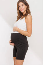 Load image into Gallery viewer, Maternity Biker Shorts - Black