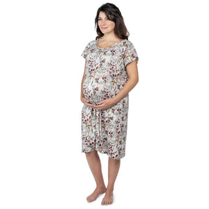 Mama Labor Delivery Maternity & Nursing Gown - Floral