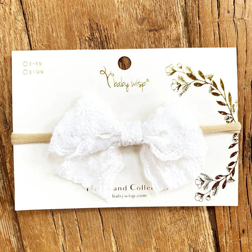 Wisp Lace Tied Bow - Various colours