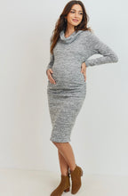 Load image into Gallery viewer, Cowl Neck Maternity Dress