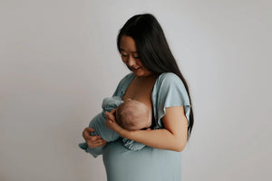 Mama Labor Delivery Maternity & Nursing Gown - Blue Bird
