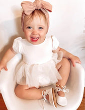 Load image into Gallery viewer, Kami Puff Baby Tutu Romper - Cream