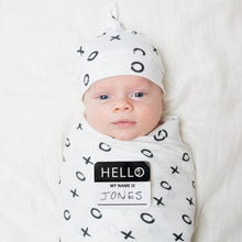 Load image into Gallery viewer, Hello World Hat &amp; Swaddle - XO