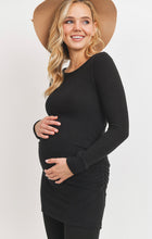 Load image into Gallery viewer, Long Sleeve Black Maternity Tunic