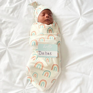 Cutie Cocoon & Hat Set - Over The Rainbow