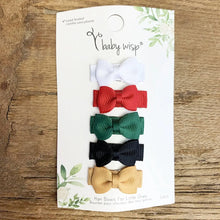 Load image into Gallery viewer, Wisp Tiny Tux Bows - Holiday Wish