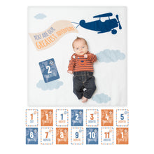 Load image into Gallery viewer, Milestone Muslin Blanket and Card Set - Greatest Aventure