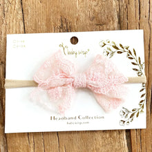 Load image into Gallery viewer, Wisp Lace Tied Bow - Various colours