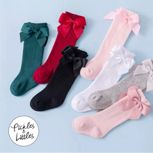 Load image into Gallery viewer, Knotted Bow Knee Socks - Various Colours