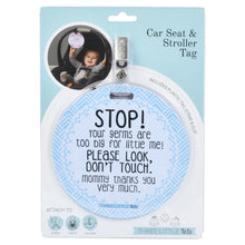 Load image into Gallery viewer, No Touching Car Seat and Stroller Tag - Blue