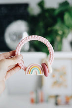 Load image into Gallery viewer, Itzy Ritzy Rattle with Teething Rings - Rainbow