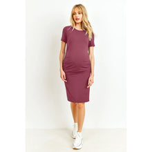 Load image into Gallery viewer, Perfect Fit Maternity Dress - Berry