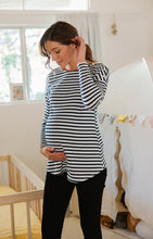Load image into Gallery viewer, Boat Neck Maternity Top