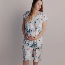 Load image into Gallery viewer, Mama Labor Delivery Maternity &amp; Nursing Gown - Watercolour Flower