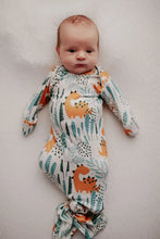 Load image into Gallery viewer, Baby Knotted Gown - Dinosaur