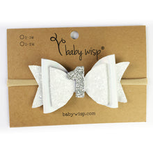 Load image into Gallery viewer, White Glitter 1st Birthday Headband