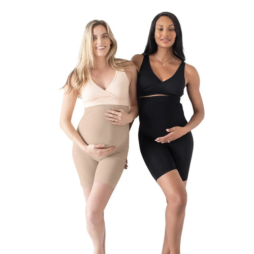 Kindred Bravely Maternity Support Shorts- Black & Natural