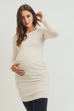 Load image into Gallery viewer, Long Sleeve Maternity Tunic - Cotton